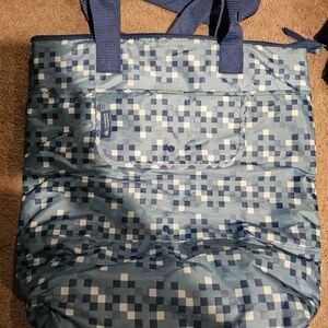 Blue Geometric Tote Bag